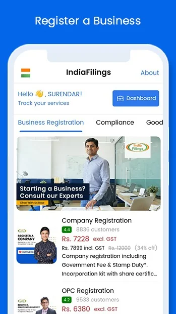 IndiaFilings: Taxes Simplified Screenshot 1