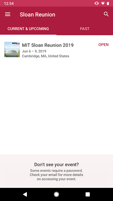 MIT Sloan Reunion Screenshot 1