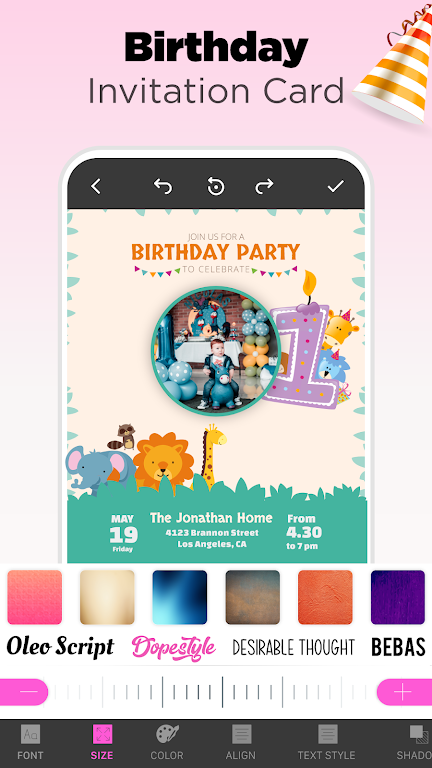 Invitation Card Maker & Design Mod Screenshot 3