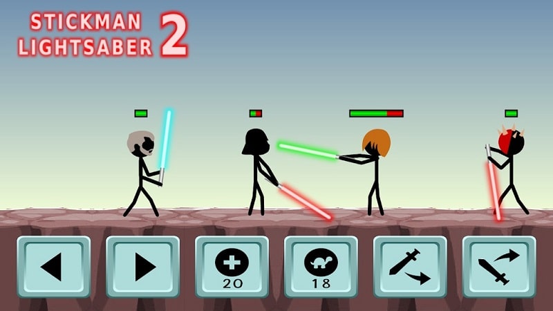 Stickman Lightsaber Warriors 2 Screenshot 2