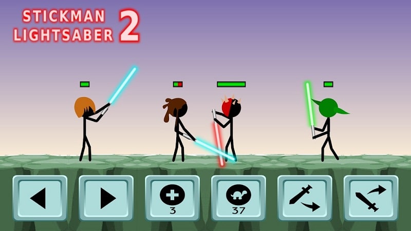 Stickman Lightsaber Warriors 2 Screenshot 1