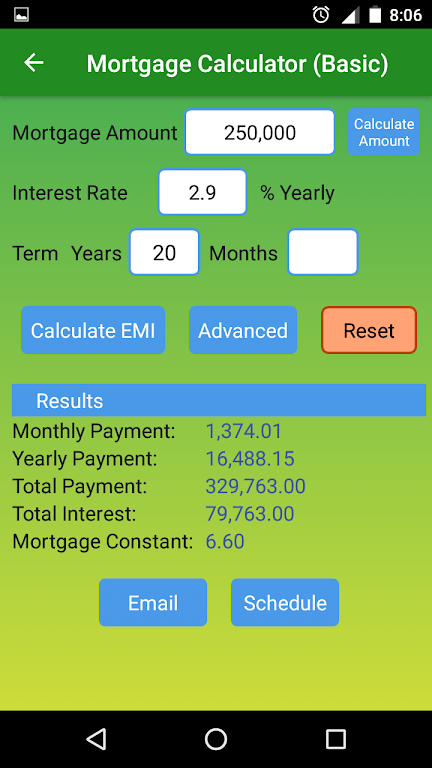 Mortgage Repayment Calculator Screenshot 1