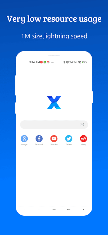 XBrowser – Mini & Super Fast Mod Screenshot 1