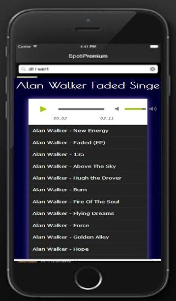 Alan Walker Faded Singe Mp3 Screenshot 1