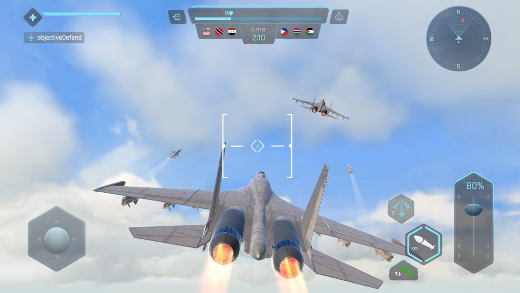 Sky Warriors: Airplane Games Mod Screenshot 3