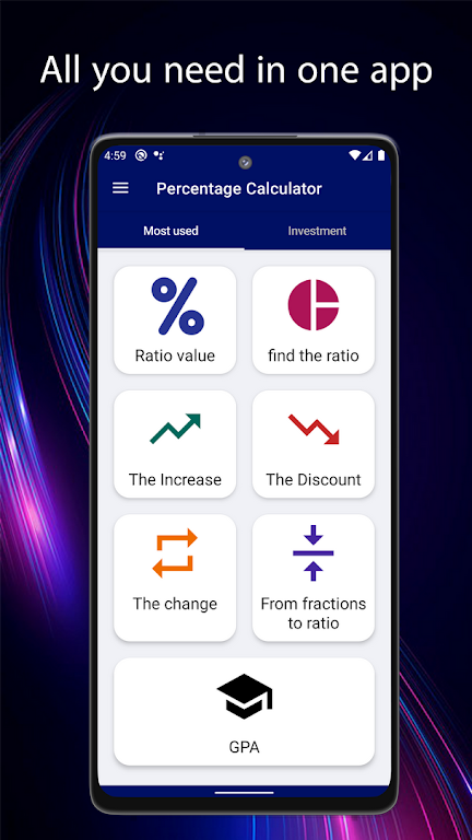 Percentage Calculator&Discount Screenshot 1