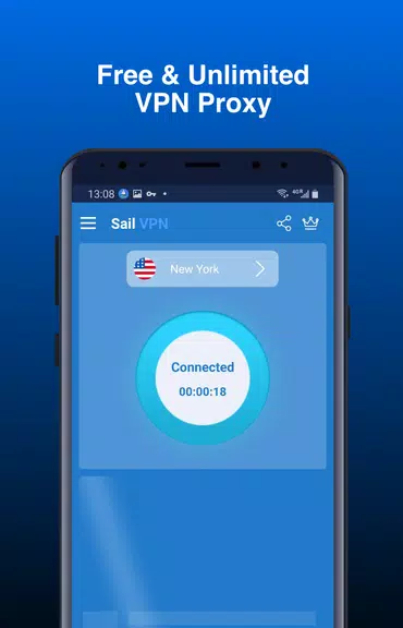 Sail VPN - Fast, Secure, Free Unlimited Proxy Screenshot 1