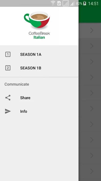 Learn Italian in Coffee Break Screenshot 1