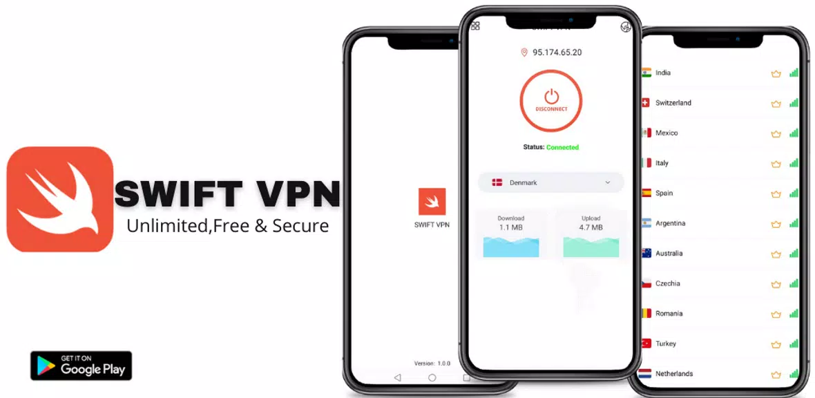 Swift VPN-Unlimited & Fastest Screenshot 1