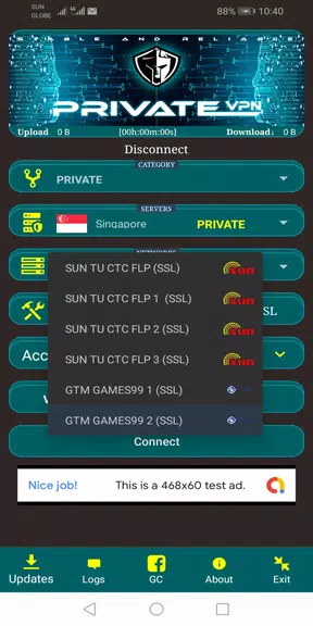 PRIVATE VPN -Fast & Stable Servers Screenshot 2