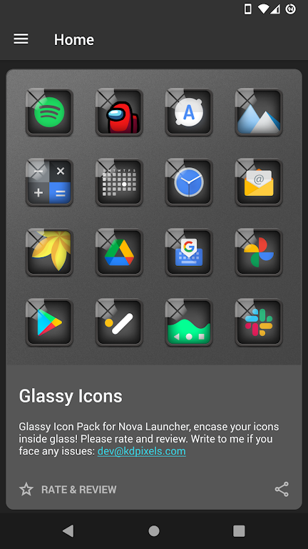 Glassy Icon Pack Mod Screenshot 1