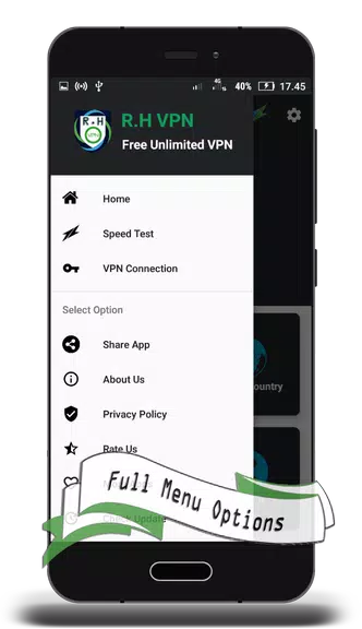 R.H VPN - Free VPN Unlimited  & Unblock Proxy Screenshot 3