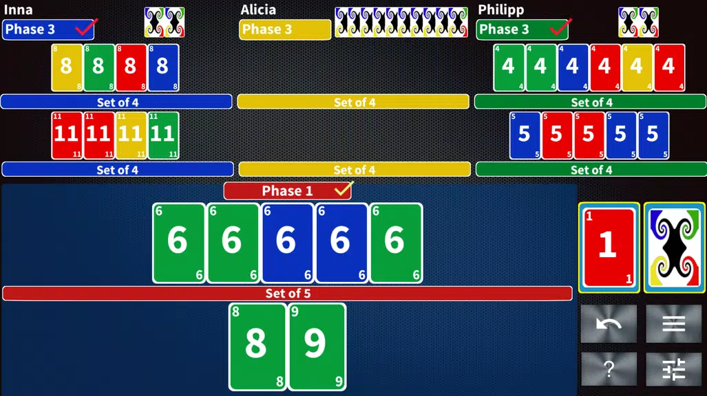 Phase Rummy card game Screenshot 1