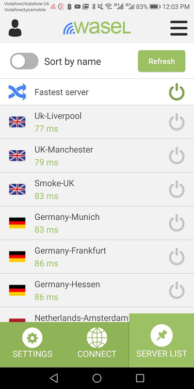 iWASEL OpenVPN for Android Screenshot 2