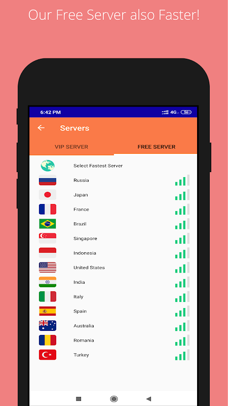 Super Turbo VPN - Unlimited & Fast VPN Online Screenshot 2