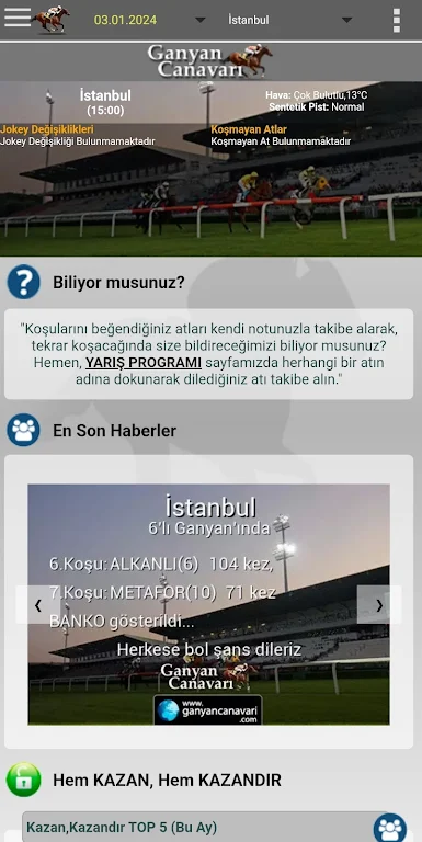 Ganyan Canavarı - At Yarışları Screenshot 1