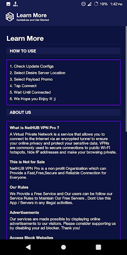 NetHUB VPN PRO Screenshot 4