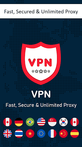 VPN – 100% Free Proxy, Speed, Secured Screenshot 1