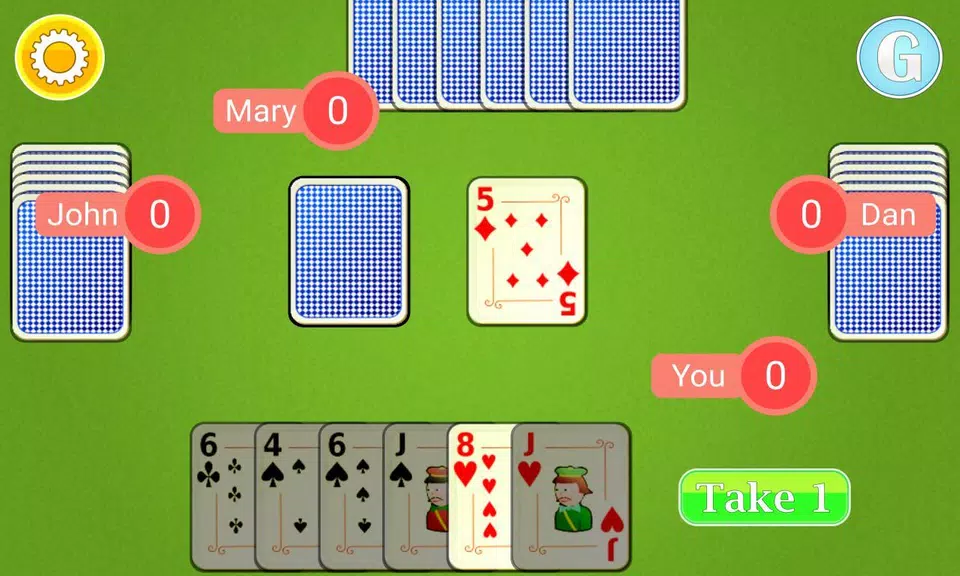 Crazy Eights Mobile Screenshot 1