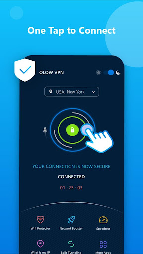 OLOW VPN - Unlimited Free VPN Screenshot 1