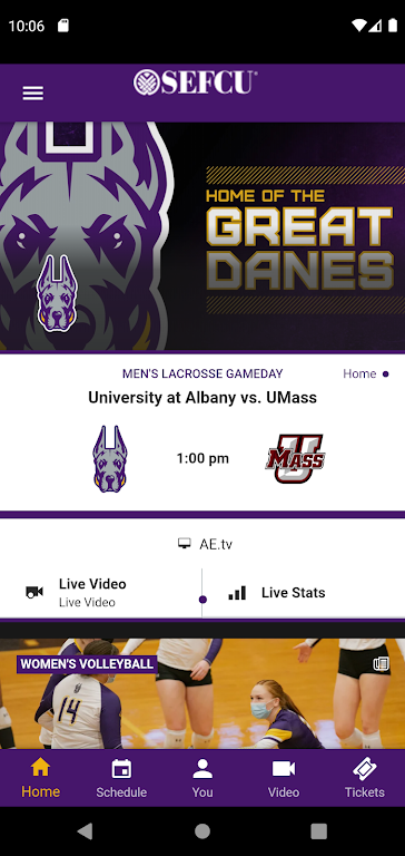 UAlbanySports Screenshot 1