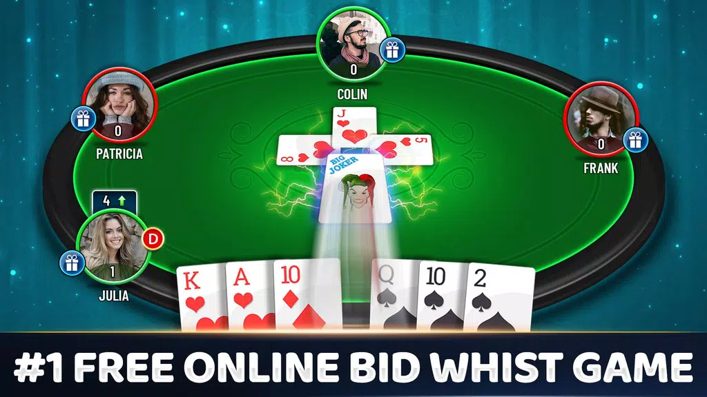 Bid Whist: Free Trick Taking Multiplayer Card Game Screenshot 1