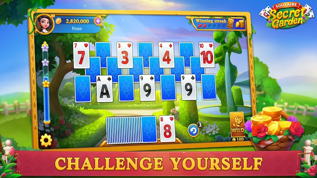 Solitaire-Secret Garden Screenshot 2