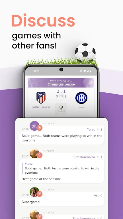 FanClub: Soccer Scores & Chats Screenshot 2