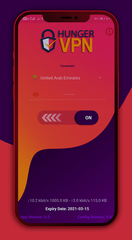 Hunger VPN Free Data Screenshot 3