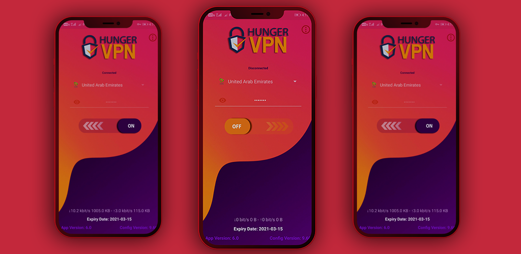 Hunger VPN Free Data Screenshot 1