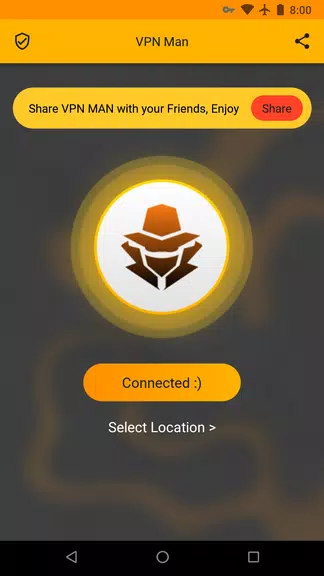 Free and secure VPN فیلترشکن قوی و پرسرعت -VPN Man Screenshot 2