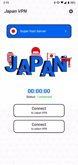 VPN Japan - Fast VPN Proxy Screenshot 1