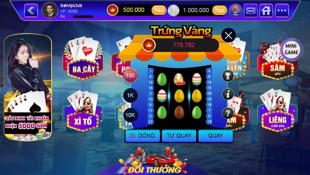 XGEM Game đánh bài đổi thưởng online Hot nhất 2017 Screenshot 3