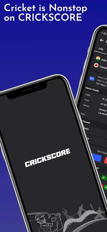 CricScore Live Cricket TV 2024 Screenshot 1