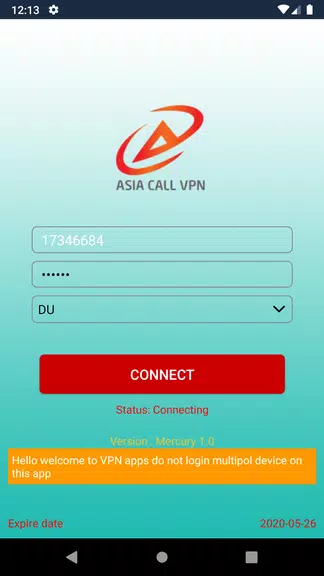 ASIA CALL VPN Screenshot 3