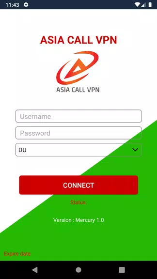 ASIA CALL VPN Screenshot 2