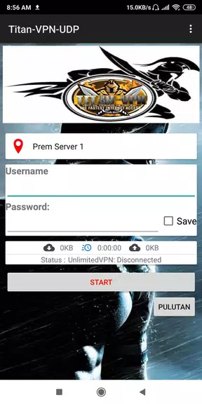 Titan VPN UDP Screenshot 1
