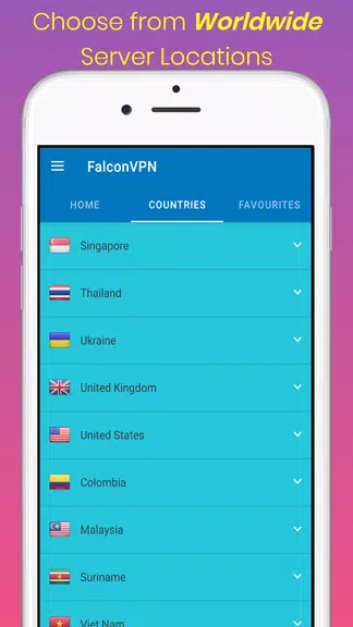 FalconVPN - Free Fast Secure V Screenshot 3