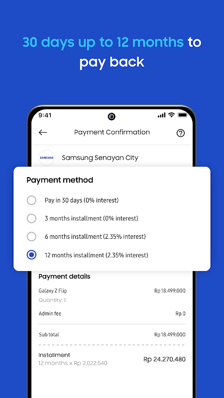 Samsung Financing Screenshot 4