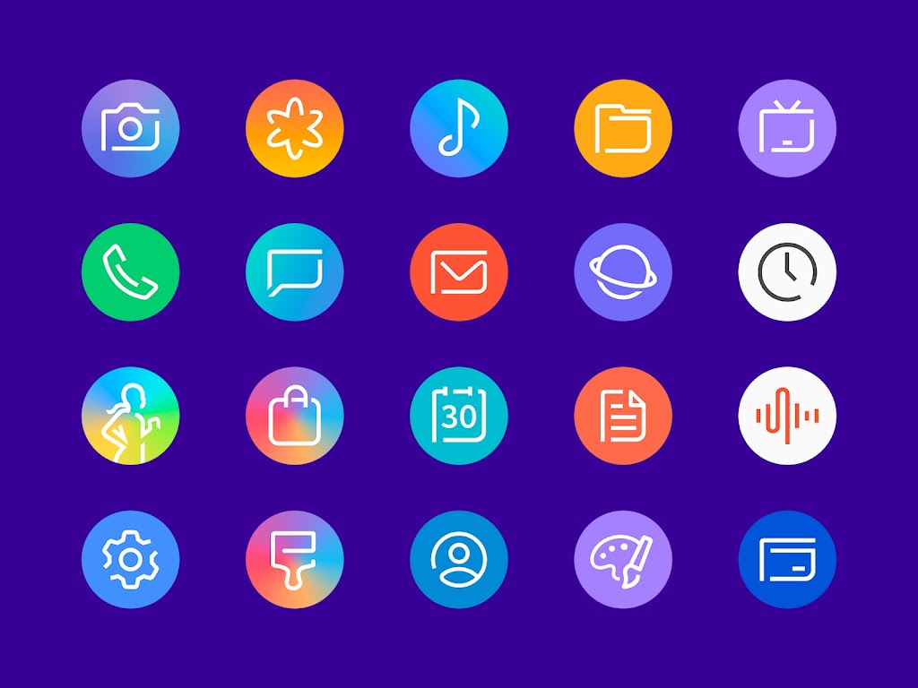 Delux Round Icon Pack Patched Mod Screenshot 1