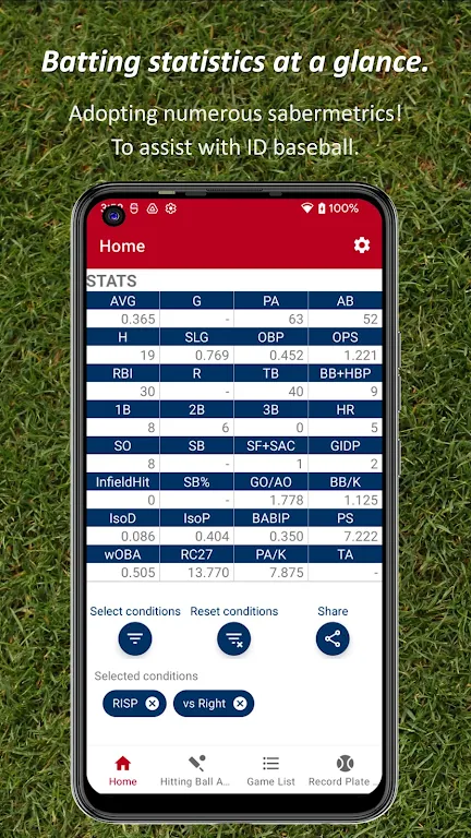 Batting STATS Manager Screenshot 1