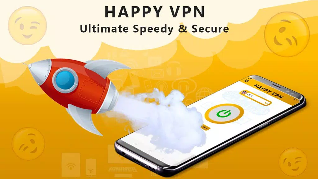 Happy Free VPN – Unlimited Open & Pure VPN Client Screenshot 2