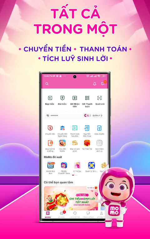 MoMo: Chuyển tiền & Thanh toán Screenshot 2