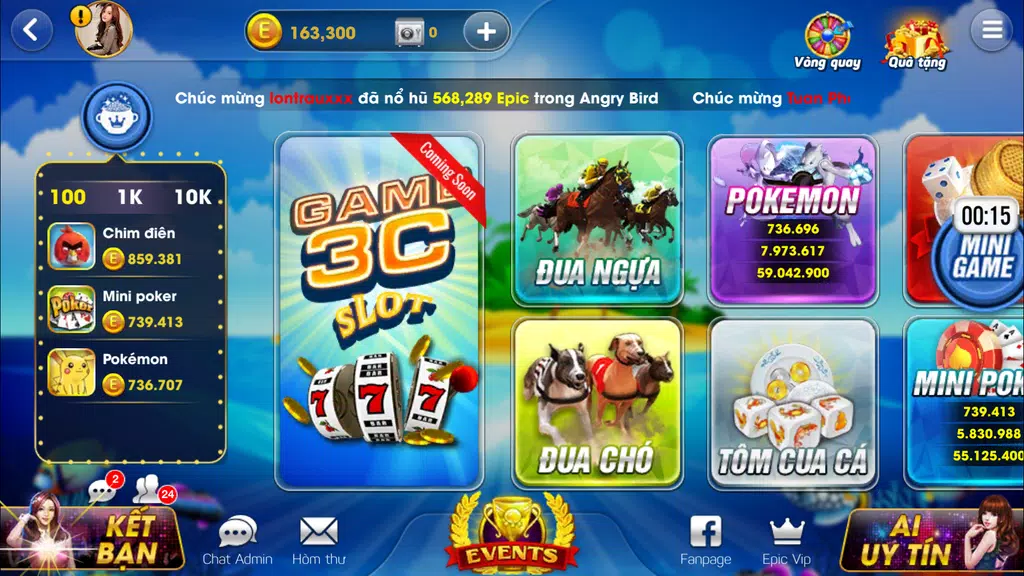 Game 3C Epic Jackpot: Bau Cua Tai Xiu Screenshot 1