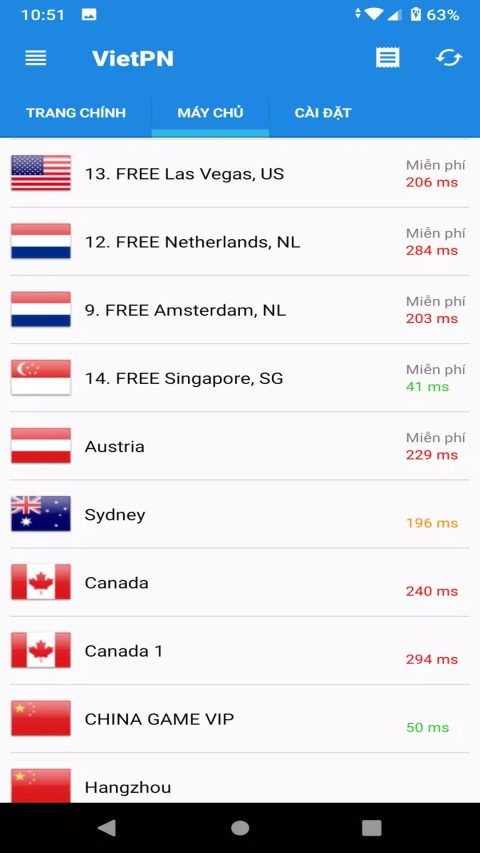 Free VPN - No Ads & Unlimited VPN VietPN Screenshot 3