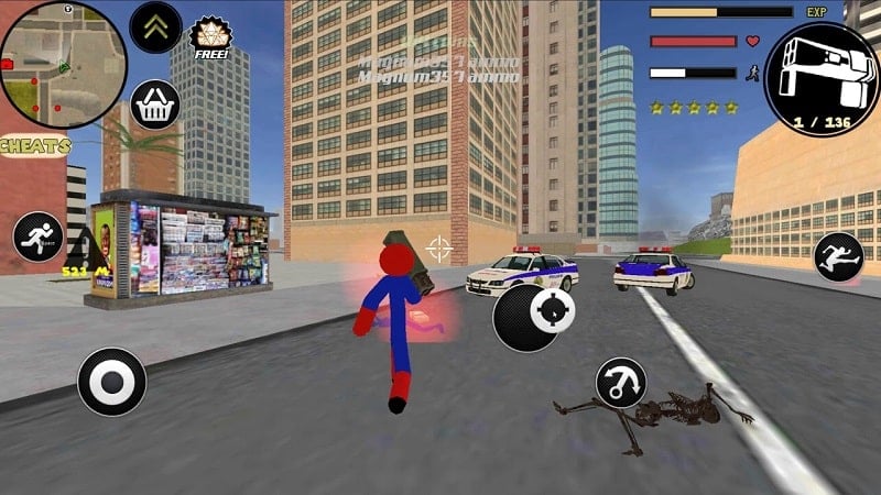 Stickman Spider Rope Hero Screenshot 2