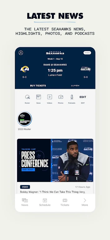 Seattle Seahawks Mobile Screenshot 3