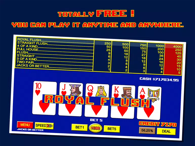 Video Poker - Free Poker Games Screenshot 1