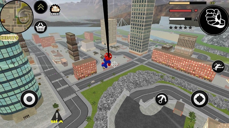 Stickman Spider Rope Hero Screenshot 3