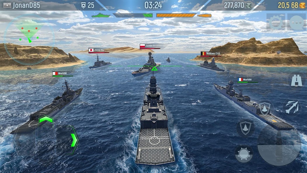 Naval Armada: Battleship Game Mod Screenshot 2